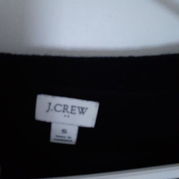 J. Crew Black Crew Neck Sweater tunic top j.crew factory - Picture 4 of 11